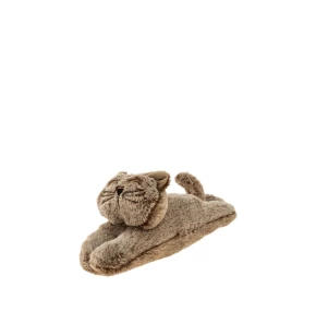 Στοπ Πόρτας Υφασμάτινο Γάτα Καφέ Βελούδινη (40εκ.) - Zen Collection 52383