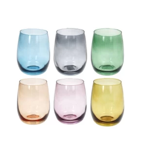 Σετ Ποτήρια Νερού Tognana Tulip Rhapsody 400ml - 6 Τεμάχια Πολύχρωμα