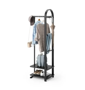 Umbra Bellwood 1022523-040 Κρεμάστρα Δαπέδου & Σταντ Ρούχων - Μαύρο / Φυσικό Ξύλο