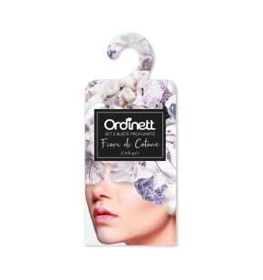 Σετ 2 Αρωματικά Φακελάκια Ντουλάπας & Συρταριών Ordinett - Άρωμα Άνθη Βαμβακιού (Made in Italy)