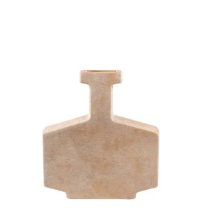 Βάζο Zen Collection - Μπεζ/Άμμου Μίνιμαλ Διακοσμητικό (26,5×6,2×30εκ.) - 51659