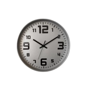 Ρολόι Τοίχου Oriana Ferelli Z-1207-B Φ29,3cm - Γκρι Καντράν με Μαύρους Αριθμούς