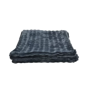 Κουβέρτα Fleece με Βελούδινη Υφή Γκρι 200x220εκ. Ankor - 846061