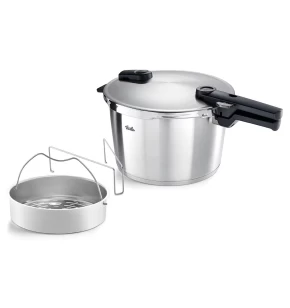 Χύτρα Ταχύτητας 6 lt Fissler Vitaquick Premium με Καλάθι Ατμού (Ø22 cm) - 60241006070