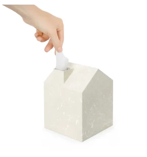 Κάλυμμα Κουτιού Χαρτομάντηλων Umbra Casa 023340-1351 Off-White 13x13x17cm