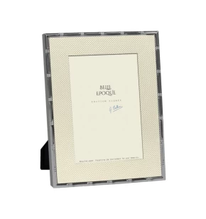 Κορνίζα 15x20 Belle Epoque Ασημί Γυαλιστερό & Antique Linen - 5808