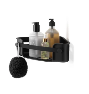 Γωνιακή Ραφιέρα Ντους Αυτοκόλλητη Umbra Flex Adhesive 1021299-040 Μαύρη (30x19x8,6cm)