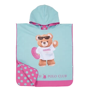 GREENWICH POLO CLUB JUNIOR ΠΟΝΤΣΟ ΘΑΛΑΣΣΗΣ 50Χ115 5223 FUSCIA, MINT