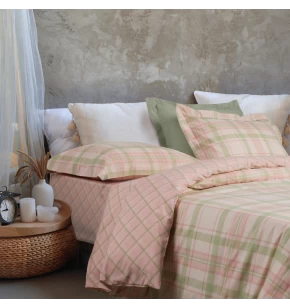 DAS HOME ΣΕΤ ΣΕΝΤΟΝΙΑ ΜΟΝΑ ΜΕ ΛΑΣΤΙΧΟ CASUAL 5443 MINT, PINK