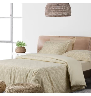 DAS HOME ΣΕΤ ΣΕΝΤΟΝΙΑ ΜΟΝΑ ΜΕ ΛΑΣΤΙΧΟ CASUAL 5444 IVORY, TAUPE