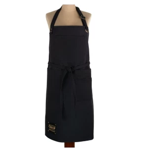 Ολόσωμη Ποδιά Κουζίνας / BBQ Ενισχυμένη Finesse CHEF Black 70x90 εκ. (CHEF01001)