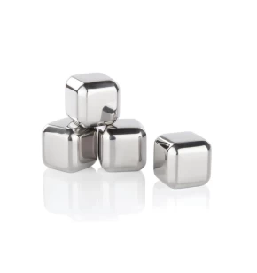 Innovine 12036 Σετ 4 τμχ Επαναχρησιμοποιούμενοι Παγόκυβοι από Ανοξείδωτο Ατσάλι