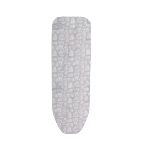 Σιδερόπανο Βαμβακερό με Κορδόνι Γκρι Μοτίβο 130x48εκ. - 847921