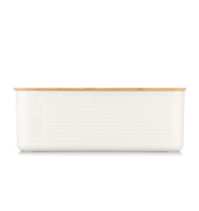 Bodum 11555-913 Bistro Ψωμιέρα με Καπάκι από Bamboo / Ξύλο Κοπής - Λευκό