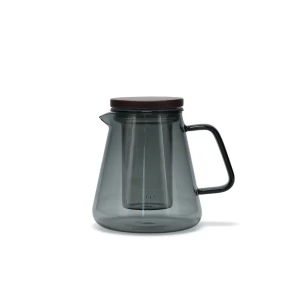 Salt&Pepper 800202 Τσαγιέρα Luma 930ml με Γυάλινο Φίλτρο & Ξύλινο Καπάκι - Smoked Grey
