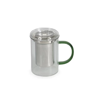 ONA 704121 Liv κούπα τσαγιού 430 ml με φίλτρο και καπάκι, green