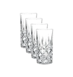 Nachtmann Noblesse 89208 Σετ 4 Κρυστάλλινα Ποτήρια Σωλήνα Long Drink 375ml