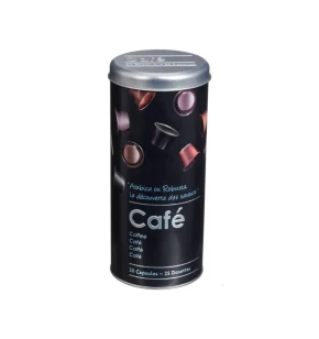 5five 136303 Black Edition Μεταλλικό Δοχείο για Κάψουλες Καφέ (25 Θέσεων)