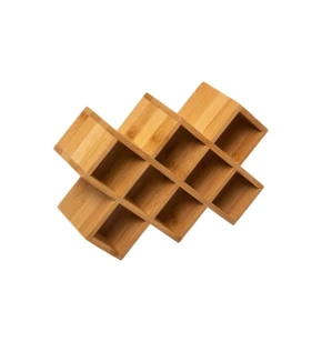 5five 167735 Θήκη Μπαχαρικών Bamboo για 8 Βαζάκια 23,6x7,9x16 εκ.