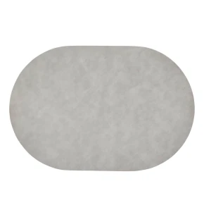 Σουπλά Atmosphera Kim Οβάλ Διπλής Όψης PVC - Γκρι/Ανθρακί (49x33cm) 212185A