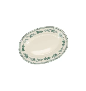 Salt&Pepper 803353 Οβάλ Πιατέλα Cyril 25,5cm - Green Floral Porcelain