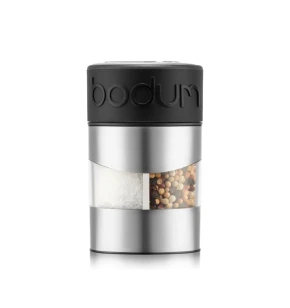 Bodum Twin 11002-01 Μύλος Αλατιού και Πιπεριού 2-σε-1 - Black/Stainless Steel