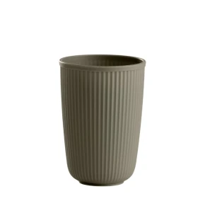 DAY Σετ 4 Ποτήρια Ριγέ Καφέ Γκρι 300ml 104131
