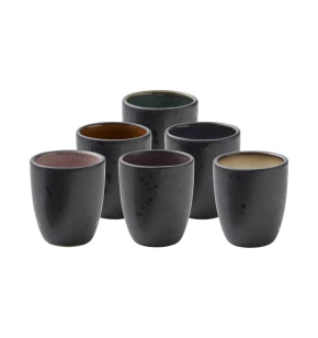 Bitz Σετ 6 Φλυτζάνια Espresso Stoneware 90ml - Gastro Black (Κωδ. 821244)