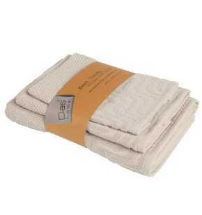 DAS HOME ΣΕΤ ΠΕΤΣΕΤΕΣ 3ΤΕΜΑΧΙΩΝ BEST 0880 BEIGE