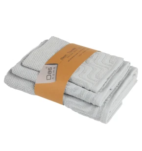 DAS HOME ΣΕΤ ΠΕΤΣΕΤΕΣ 3ΤΕΜΑΧΙΩΝ BEST 0881 GREY