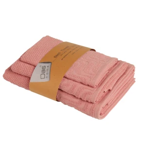 DAS HOME ΣΕΤ ΠΕΤΣΕΤΕΣ 3ΤΕΜΑΧΙΩΝ BEST 0883 PINK