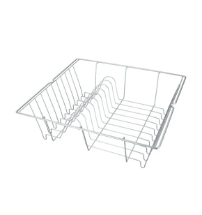 Μεταλλική Πιατοθήκη Γούρνας Metaltex Lipsia Polytherm Ασημί 36x33x12cm - 323140