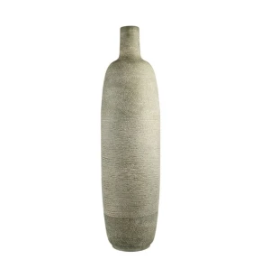 Μεταλλικό Βάζο Δαπέδου Zen Collection 19,5x70,5 εκ. Γκρι (52799)