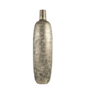 Μεταλλικό Βάζο Δαπέδου Zen Collection 19,5x70,5 εκ. Ασημί Αντικέ (52800)