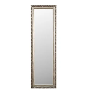 Καθρέπτης Τοίχου Μπιζουτέ Zen Collection 30x120 εκ. Ασημί Αντικέ (52977)