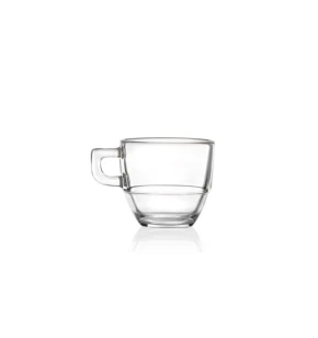 RCR Σετ 6 Κρυστάλλινα Φλιτζάνια Espresso Στοιβαζόμενα Caffè 80ml