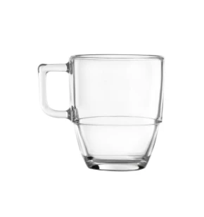 RCR Σετ 6 Κρυστάλλινες Κούπες Americano / Cappuccino Στοιβαζόμενες Caffè 350ml