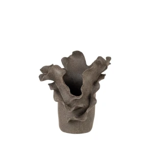 Κεραμικό Βάζο Καφέ 26,5x18x27εκ. Zen Collection 52960