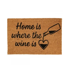 Πατάκι Εισόδου 59x39cm “Home is where the wine is” MRShome