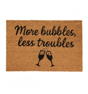 Πατάκι Εισόδου 59x39cm “More Bubbles, Less Troubles” MRShome