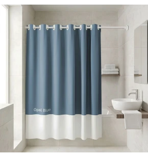 Κουρτίνα Μπάνιου Αδιάβροχη Estia Tone Lab Opal Blue 180x194 εκ. 02-40307