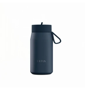 Estia Μπουκάλι Θερμός με Καλαμάκι Pulse Save The Aegean Indigo 360ml (01-42677)