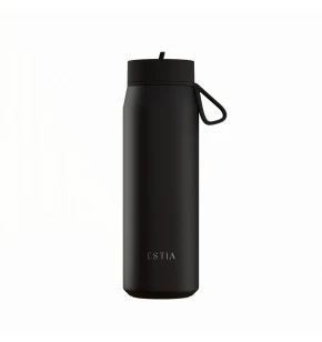 Estia Θερμός με Καλαμάκι Pulse Save The Aegean Black 500ml (01-42233)
