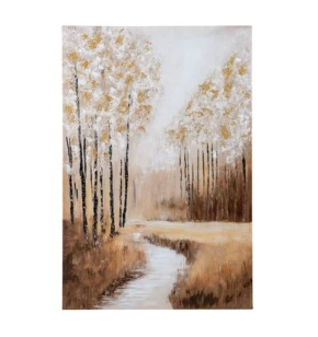 Πίνακας σε Καμβά με Δασικό Τοπίο 60x90 εκ. Zen Collection 53082
