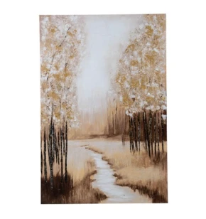 Πίνακας σε Καμβά με Δασικό Τοπίο 60x90 εκ. Zen Collection 53083