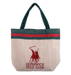 GREENWICH POLO CLUB ΤΣΑΝΤΑ ΘΑΛΑΣΣΗΣ 55Χ40 ESSENTIAL 5225 RED, TAUPE