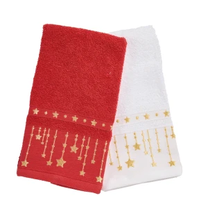 DAS HOME CHRISTMAS ΠΟΤΗΡΟΠΑΝΑ ΣΕΤ 2ΤΜΧ 30X50 0907 RED, WHITE