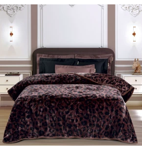 GREENWICH POLO CLUB ΚΟΥΒΕΡΤΑ VELOUR ΥΠΕΡΔΙΠΛH ESSENTIAL 2466 BROWN