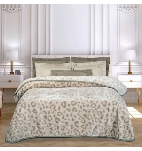GREENWICH POLO CLUB ΚΟΥΒΕΡΤΑ VELOUR ΥΠΕΡΔΙΠΛH ESSENTIAL 4023 BEIGE