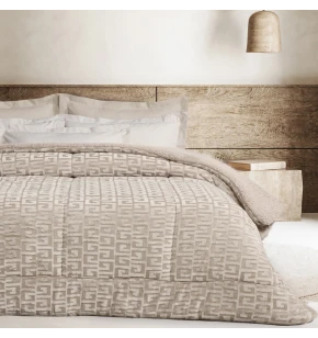 DAS HOME ΚΟΥΒΕΡΤΟΠΑΠΛΩΜΑ SHERPA ΜΟΝΟ 1393 TAUPE